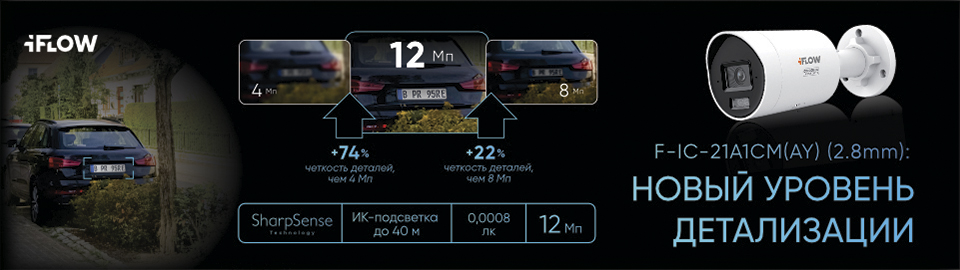 4К уже не хватает? Встречайте 12 Мегапикселей от iFLOW!