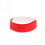Браслет Mifare, IL-25MR, одноразовый, мягкий ПВХ (красный)