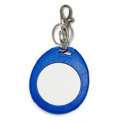Брелок EM, IL-07EBW(order), с кольцом, синий + белый (номера по порядку)