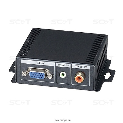 VH01E Преобразователь VGA и аудиосигнала (стерео аналогового или цифрового) в HDMI сигнал. Поддержив