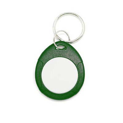 Брелок Mifare, IL-07MGW, с кольцом, зелёный + белый