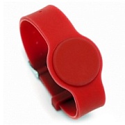 Браслет EM, IL-20ER, силиконовый с застёжкой (красный)