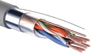 01-0152 Кабель витая пара, F/UTP, CAT 5е, PVC, 4PR, 24AWG, INDOOR, SOLID, серый, 305м PROconnect